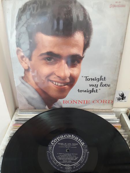 Lp Ronnie Cord - Tonight My Love Tonight (Copacabana - 1961) Original