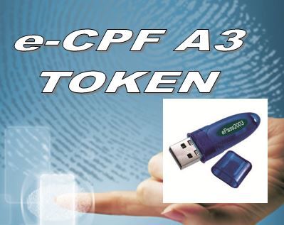 e-CPF A3 em TOKEN - Validade 3 anos
