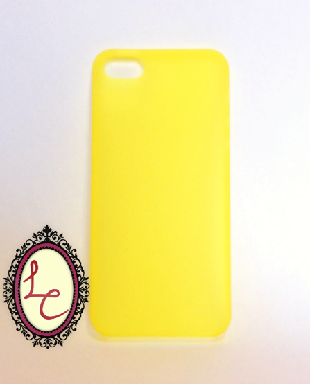 Case super fina transparente amarela - iPhone 5/5S