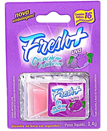 Fresh+ Uva - Lâminas Refrescante para Sexo Oral 16 unidades