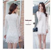 Altura dos Joelhos - Vestido - Viscose/Poliéster - Forrado #02957329