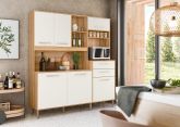 Kit Cozinha Salsa 6P2G Freijo.Off White Nicioli