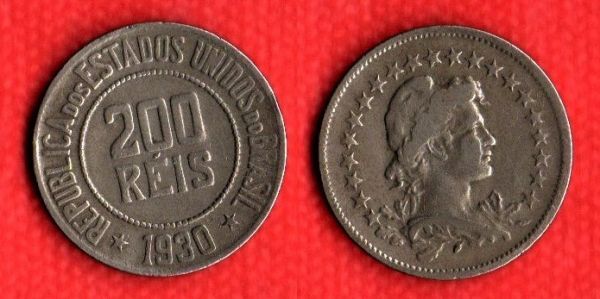 V102-3 - 200 Réis 1930 - Tiragem 1.697.000
