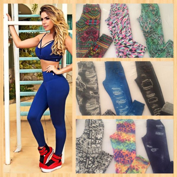 LEGGING EM SULEX DE POLIÉSTER