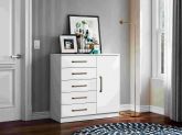 Comoda Milao 5G1P Branco Aramoveis