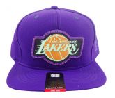 Boné Aba Reta Fluorescente Los Angeles Lakers Roxo
