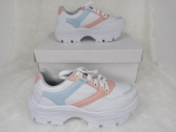 Tênis Feminino Sneaker Chunky Colors Plataforma