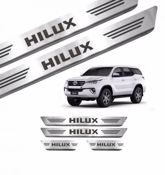 SOLEIRA EM AÇO ESCOVADO TOYOTA HILUX