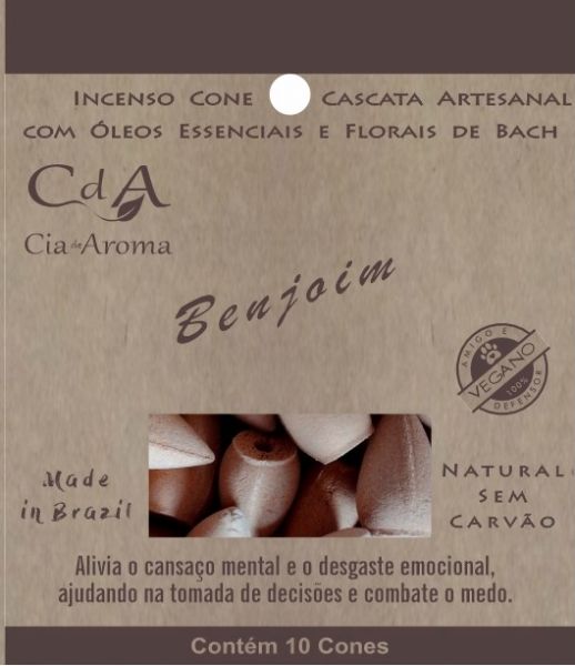 Incenso Cone Refluxo Benjoim 10 Cones