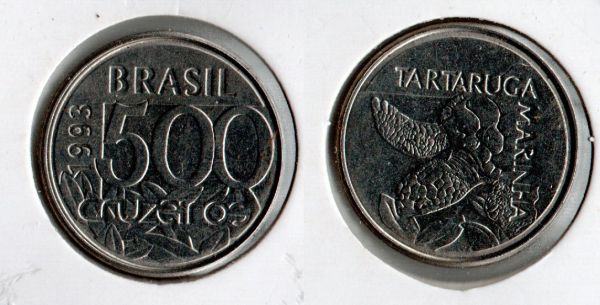 V426 - 500 Cruzeiros 1993 - Tartaruga