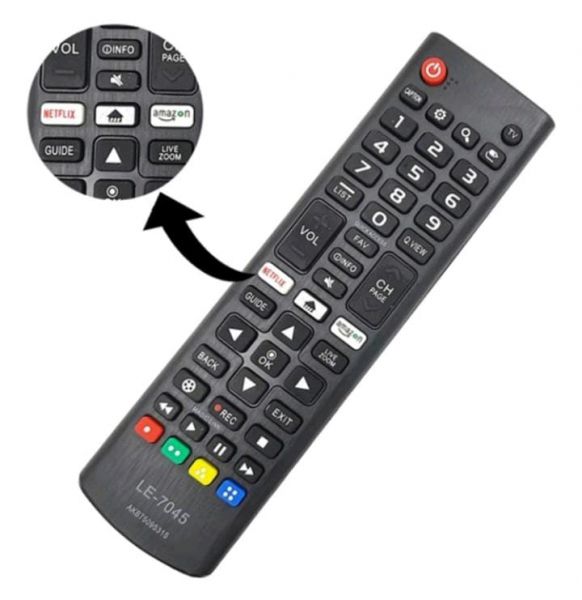 Controle  Remoto Lg LE7045
