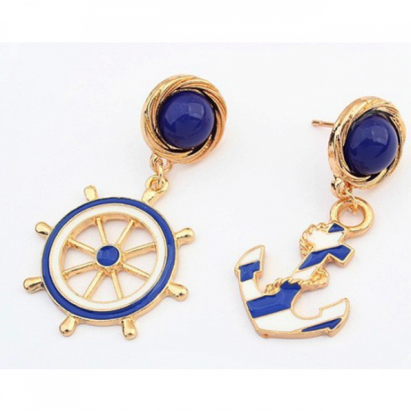 PAR DE BRINCOS MARINHEIRO (Totalmente gratuita, pague somente pelo FRETE)