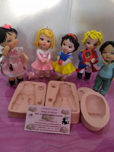 Kit Boneca Chuca - corpo bipartido, braços e rosto