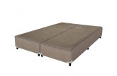 Base King Bipartida 2x 96x203x38 Suede Marrom SR Movelaria