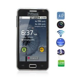 PxPhone i9220 4,0 polegadas WiFi TV Java Bluetooth Touch Pho