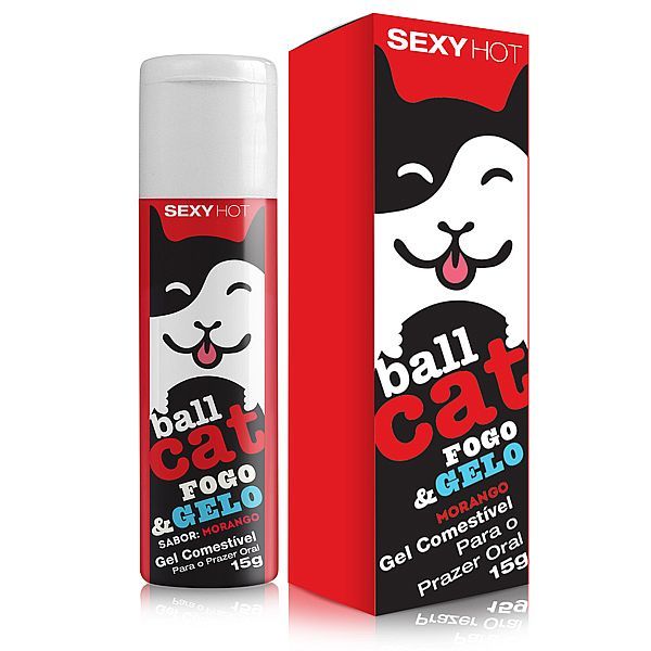 BALL CAT - Fogo e Gelo - Sabor Morango - Comestível