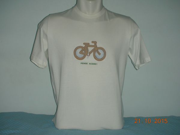 Camiseta bicicleta algodão orgânico