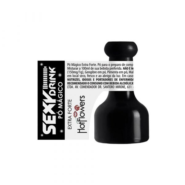 PÓ MÁGICO EFERVECENTE EXTRA FORTE SEXY DRINK 01GR HOT FLOWERS