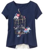 FC301- Gap Camiseta Pássaros Azul marinho 4Yrs (3-4anos)