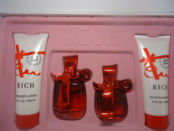 KIT RICH- PERFUMES+GEL P/ BANHO+IDRATANTE
