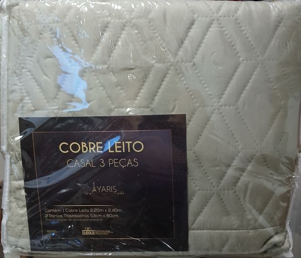 COBRE LEITO CASAL 3 PEÇAS YARIS (EXCLUSIVIDADE HAVAN)