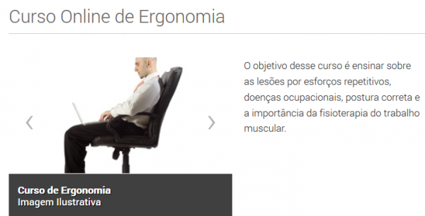 Curso Online de Ergonomia
