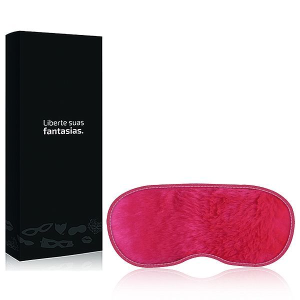 Tapa Olho em Pelúcia Rosa Unissex