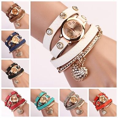 Relógio Quartz, Resistente, Pulseira de Couro. Frete Grátis.