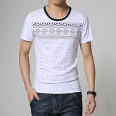 Moda Luxo: Camiseta em Algodão. Frete Grátis.