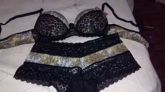 conjunto de onca rendado