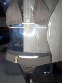 bikini marrom dourado