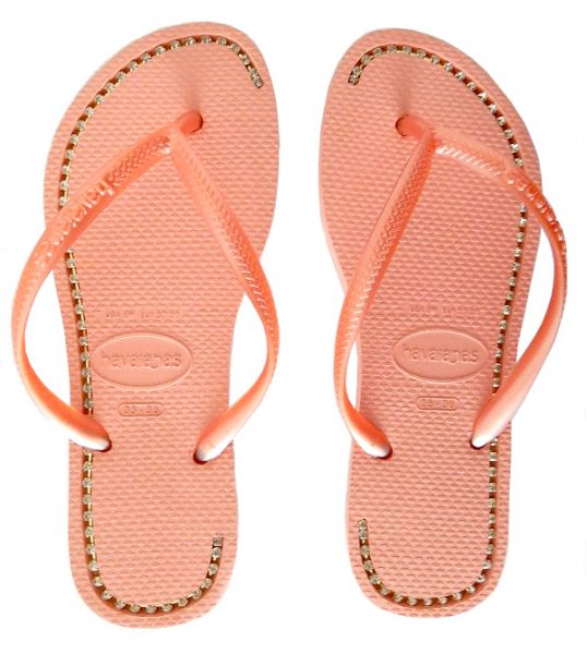 Chinelo Havaianas slim com strass