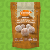 Bolinha de Doce de Leite com Coco Zero Açúcar, Zero Glúten 120 Gramas FlorMel