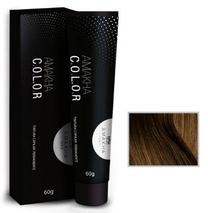 Tintura Capilar Permanente - Amakha C.O.L.O.R - 6.13 - Louro Escuro Mate