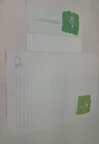 Conjunto Papel de Carta e Envelope Boku no kikansha dokoedemo Ikunda