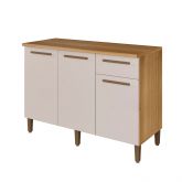 Balcao Imperial 120 3P1G Cinamomo.Off White Arte Moveis