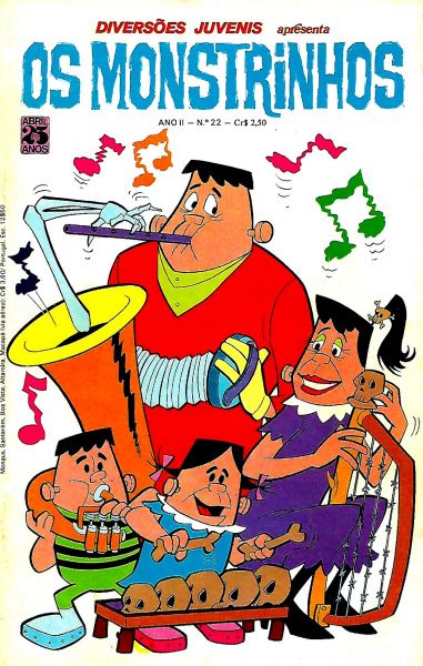 DIVERSÕES JUVENIS #22-OS MONSTRINHOS-EDITORA ABRIL-1975