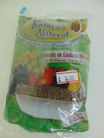 Farinha de Linhaça Marrom 6x200 Gramas Tentação Natural