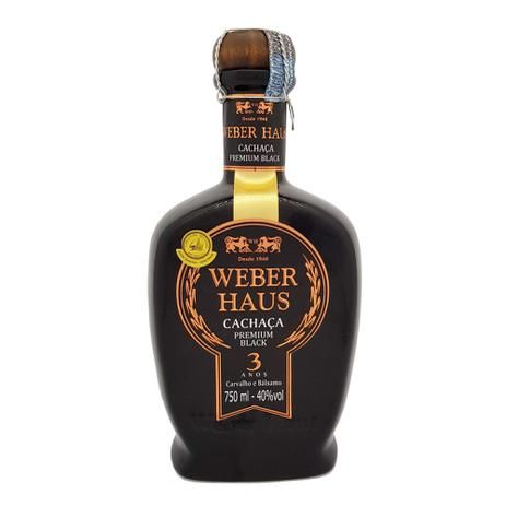 Cachaça Premium Black 3 Anos Weber Haus - 750ml