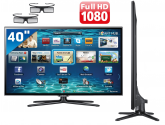 SmartTV 40"Slim LED 3D Samsung Série 6 ES6500 UN40ES6500GXZD