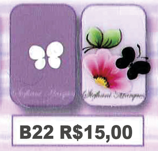 Carimbo Artesanal de Plastico para Adesivos - Cód. B22