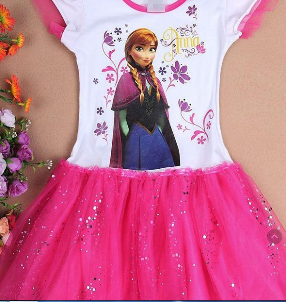 Vestido Infantil Da Elsa Frozen