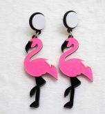 Brinco Flamingo Rosa