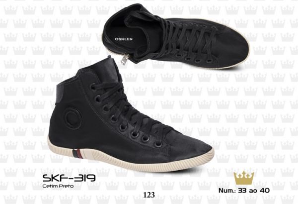 BOTA OSKLEN CETIM PRETO - SKF-319
