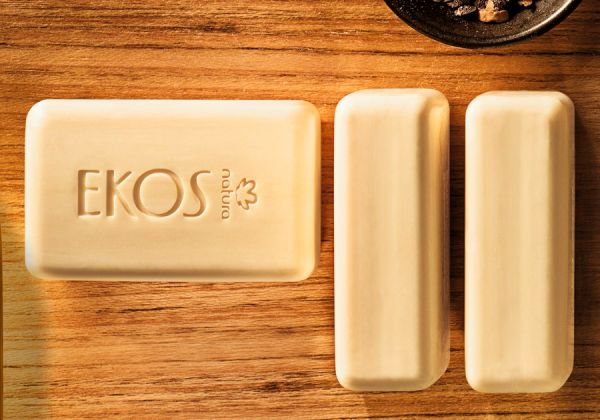 Trio de Sabonetes em Barra Puro Vegetal Ekos Maracujá - 3 und de 100g