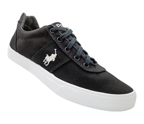 Tênis Polo Ralph Lauren Giles Preto e Branco MOD:13166