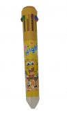 Caneta 10 Cores Bob Esponja