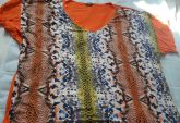 Blusa laranja/azul/amarela ggg