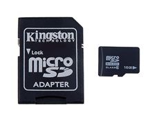 16GB classe 6 TF cartão Micro SD com adaptador (preto)