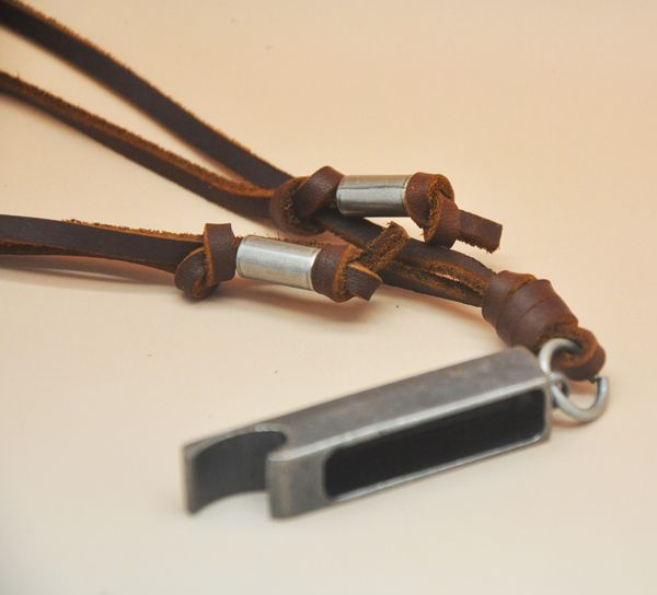 Colar Cordão Hollister Couro Original